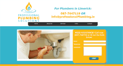 Desktop Screenshot of professionalplumbing.ie
